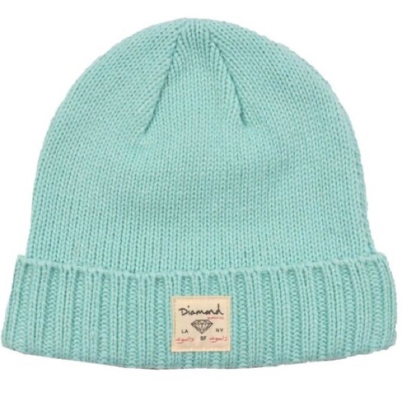 BNWT DIAMOND SUPPLY CO City Cuff Beanie Tiffany - Picture 1 of 4